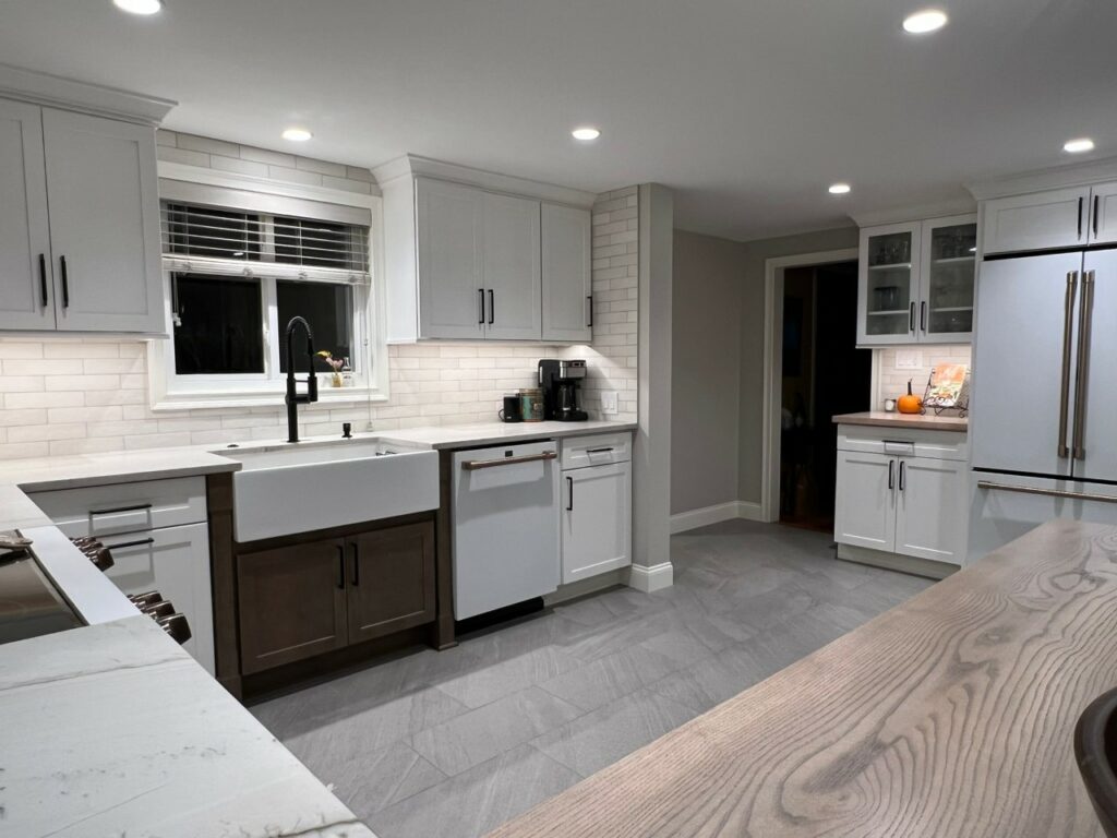 Custom Three Tone Kitchen | Viking Kitchen Cabinets